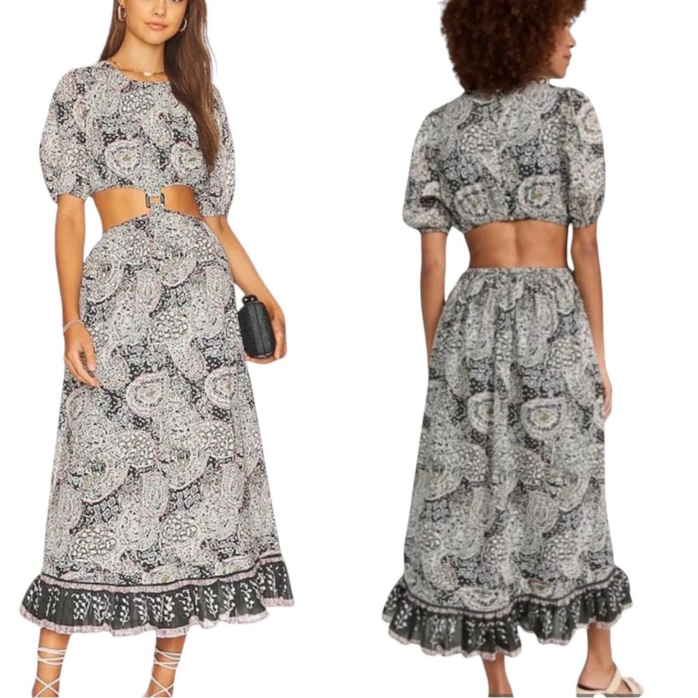Cleobella Josephine Cut -Out Ankle Dress Size Large